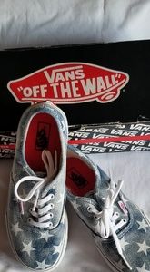 Vans Authentic Washed Stars Blue